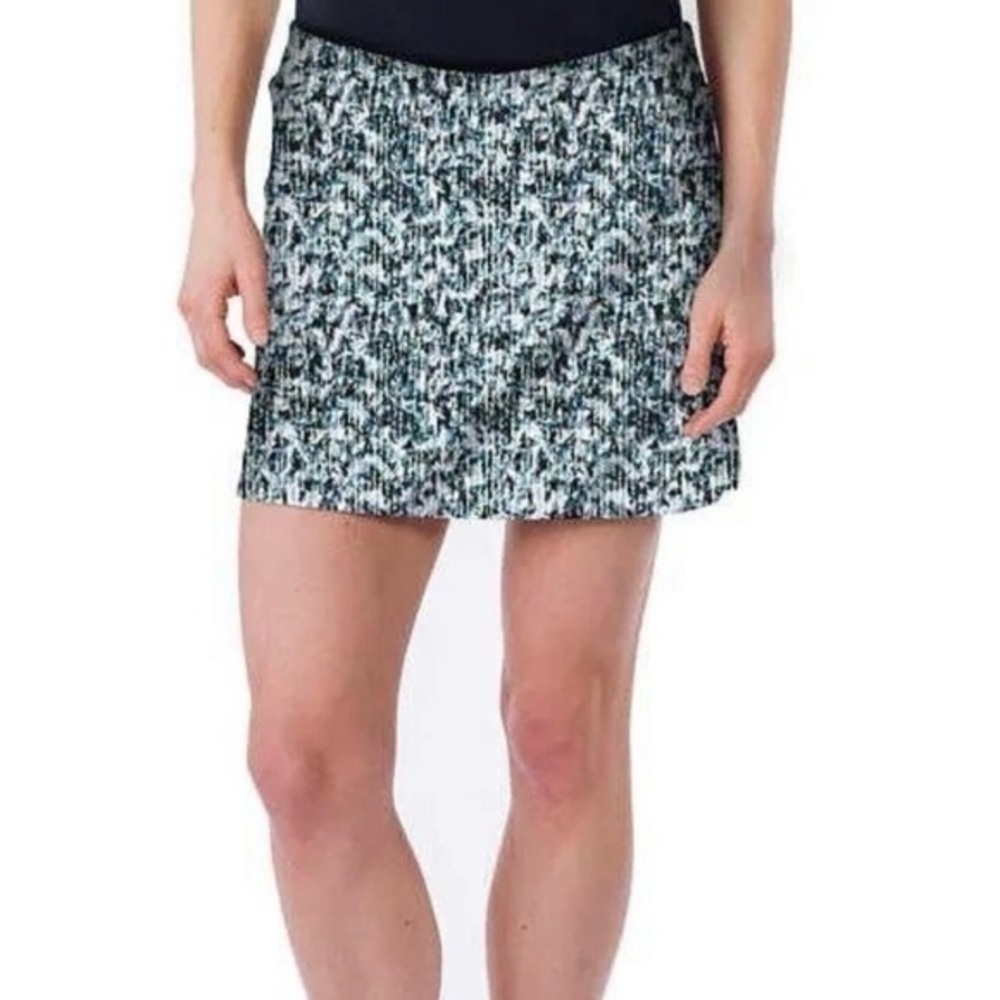 TRANQUILITY BY COLORADO CLOTHING COMPANY Aqua Print Activewear Skort S